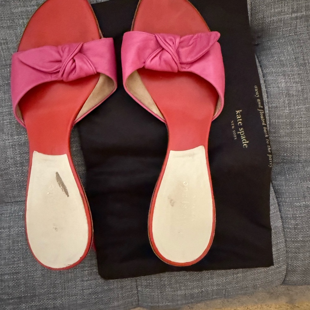 Kate Spade Fuchsia Slide Sandals